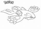 Kyogre Pokemon Coloring Pages Printable Kids Color Print sketch template