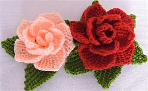 fabulous roses in 3d free crochet pattern and video tutorial crochet