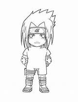 Sasuke Naruto Uchiha sketch template