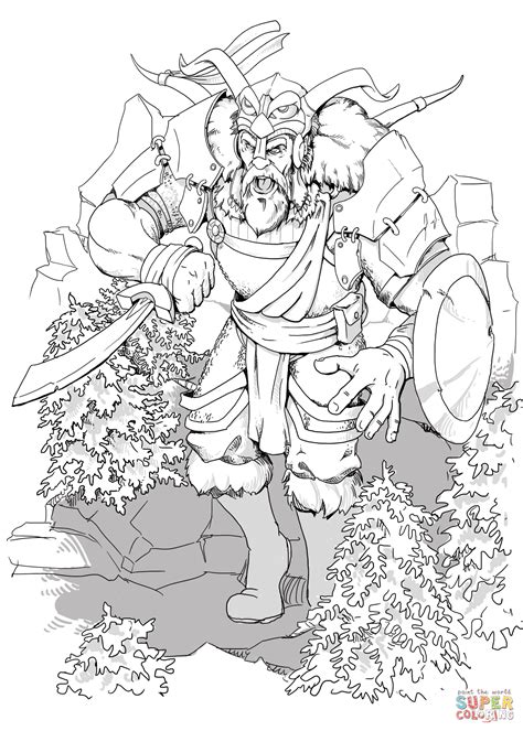 dungeons  dragons giant coloring page  printable coloring pages
