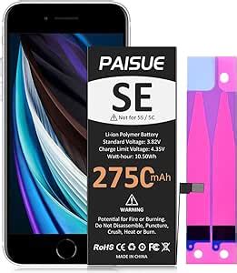 battery  iphone se mah   cycle higher capacity replacement