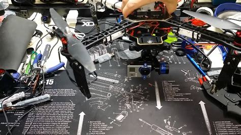 dji  quadcopter drone tarot gimbal setup install studder fix youtube