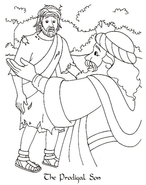 prodigal son coloring pages  coloring pages  kids bible