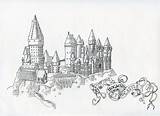 Hogwarts Castle Coloring Deviantart Sketch Potter Harry Drawing Drawings Pages Map School Logo Template Views Side Tumblr Wizardry Witchcraft sketch template
