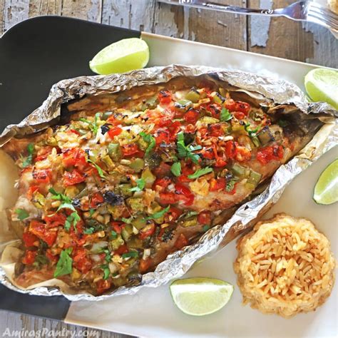 Baked Sea Bass In Foil Amira S Pantry