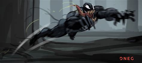 cool concept art  venom shows  unused scene   fight sequence