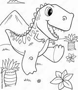 Tyrannosaurus Splashbacks sketch template