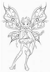 Coloring Winx Printable Pages Coloringbay sketch template