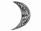 Tribal Crescent sketch template