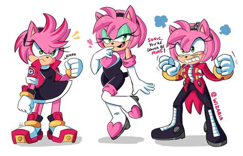 amy rose by wizzzaria amy the hedgehog sonic sonic the hedgehog
