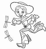 Jessie Toy Story Coloring Pages Disney Exciting Pixar Six sketch template