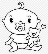 Baby Boy Coloring Pages Clipart Twin Clip Cute Bottles Infant Pacifier Printable sketch template
