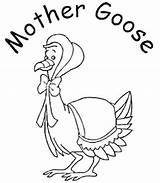 Goose Mother Coloring Pages Clipart Printables Color Printable Template Book Clipground sketch template