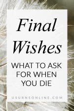 wishes       die urns