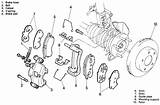 Brake Caliper Front Brakes Exploded Disc Mounting Mazda Ford 323 1997 Repair 1998 1990 Installation Guide Fig sketch template