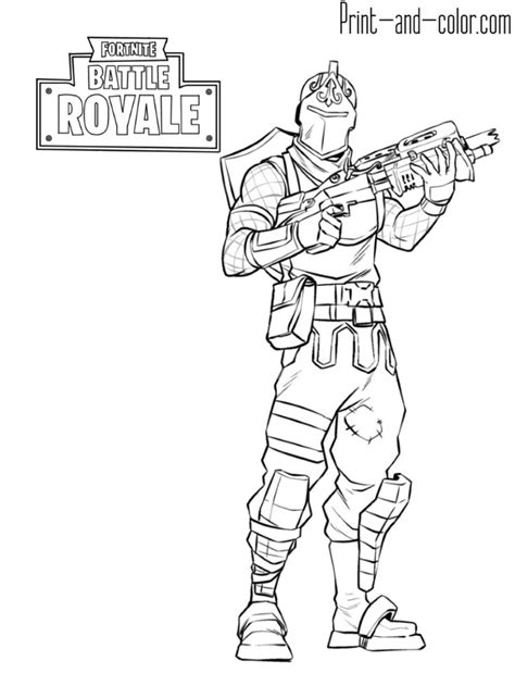 fortnite battle royale coloring page red knight male skin