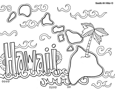 coloring pages hawaii crafts homeschool geography