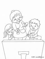 Grandma Playing Coloring Pages Wii Color Grandparents Hellokids Print sketch template