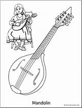 String Instrument Coloring Pages Worksheets Family Worksheeto Instruments Via sketch template
