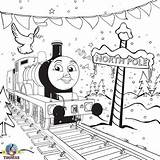 Coloring Thomas Christmas Pages Train Engine Kids Winter Edward Boys Sheets Friends Tank Printable Worksheets North Pole Rides Xmas Drawings sketch template