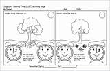Daylight Time Activity Saving Coloring Pages Kids sketch template