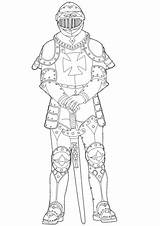 Medieval Knight Coloring Pages Printable Knights Categories sketch template
