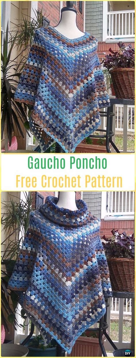 crochet women capes poncho patterns tutorials