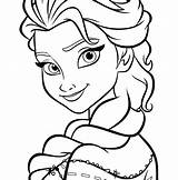 Elsa Coloring Frozen Pages Characters Drawing Kids Printable Anna Disney Templates Cartoon Princess Blank Constitution Colouring Children Christmas Walt Drawings sketch template