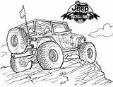 Jeep Coloring Pages Drawing Mountain Monster Car Printable Truck Color Sheets Drawings Off Wrangler Kids Coloringpagesfortoddlers Cars Cool Books Adults sketch template