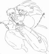 Inuyasha Kagome Coloring Pages Deviantart Anime Drawings Printable Colouring Cute sketch template