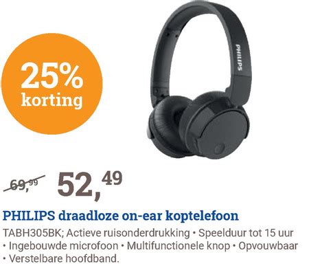 philips koptelefoon folder aanbieding bij bcc details