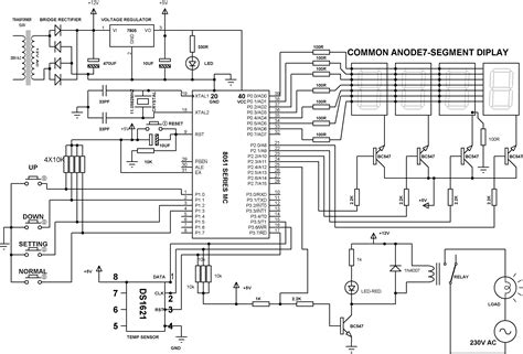 temperature controller circuit diagram wiring diagram  schematics
