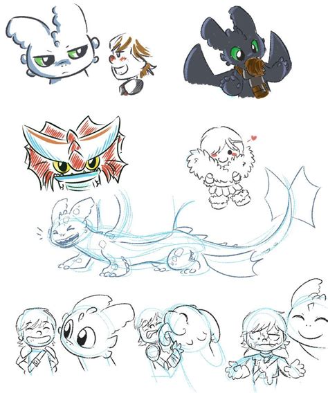 httyd 2 doodles by leniproduction on deviantart so cute more dragons dragon