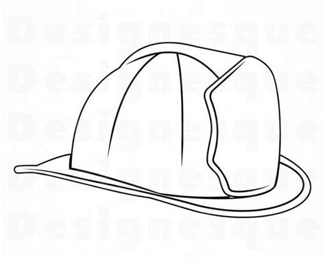 printable firefighter hat template printable