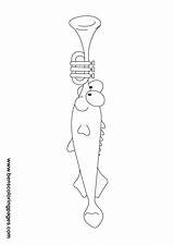 Trumpetfish Coloring Idea Handout Below Please Print Click sketch template