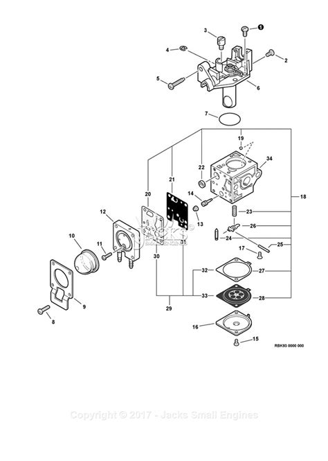 echo gt  sn   parts diagram  carburetor rb