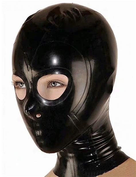 Realistic Latex Mask Open Eyes And Nostrils Rubber Unisex Hood Mask