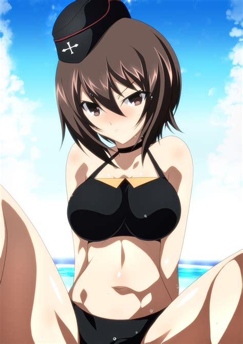 ka2 girls und panzer nishizumi maho bikini swimsuits