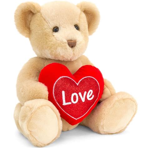 valentines bear holding heart cuddly bear fruity lux