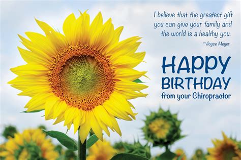 happy birthday  greatest gift quote sunflower