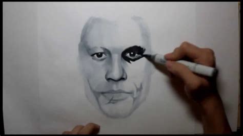 Heath Ledger Joker Transformation Drawing Youtube