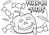 Treats Coloring Pages Getdrawings sketch template