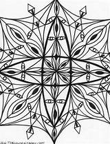 Kaleidoscope Coloring Pages Tiffany Adults Drawing Printable Popular Getdrawings Getcolorings sketch template