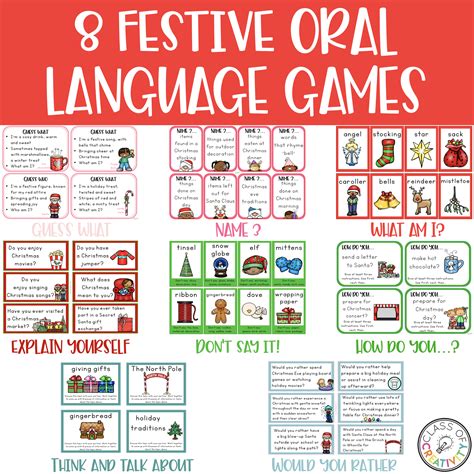 8 Festive Oral Language Games
