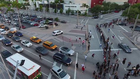 blm drone footage miami july   youtube