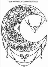 Crescent Coloring sketch template