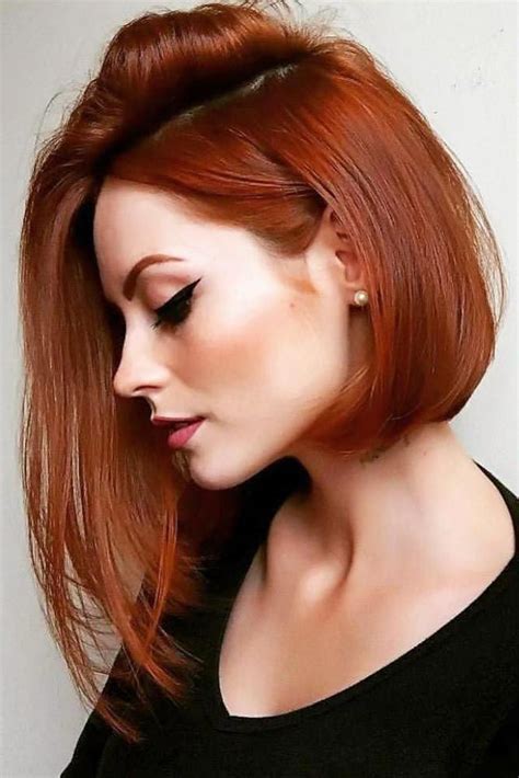 46 Bob With Bangs Hairstyle Ideas Trending For 2019 Hair Color Auburn