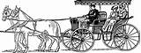 Drawing Wagon Horse Carriage Clipart Surrey Chariot Drawings Monochrome Paintingvalley Photography sketch template