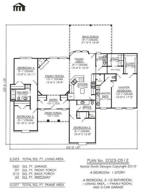 bedroom house plan  garage house plan ideas