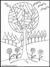 Fantasy Tree Coloring Centaurea Cyanus Drawing Tábla Kiválasztása Landscape Getdrawings sketch template